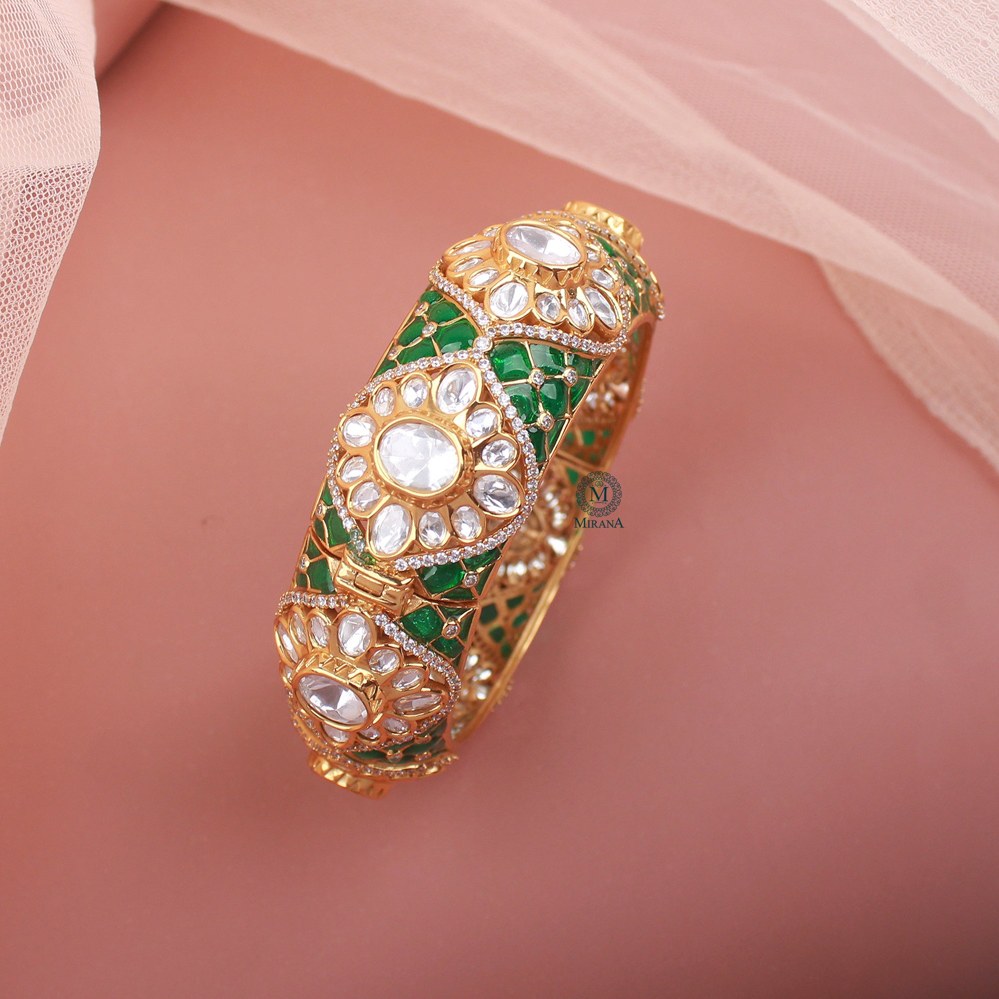 Parinika Polki Designer Bracelet