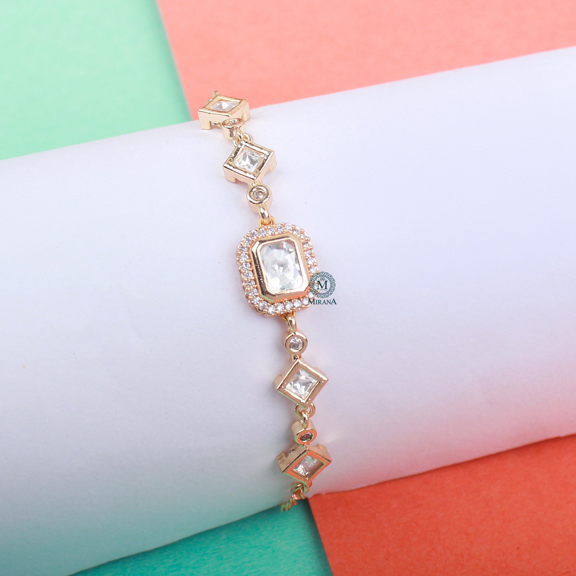 Harsh Polki Rakhi Designer Bracelet