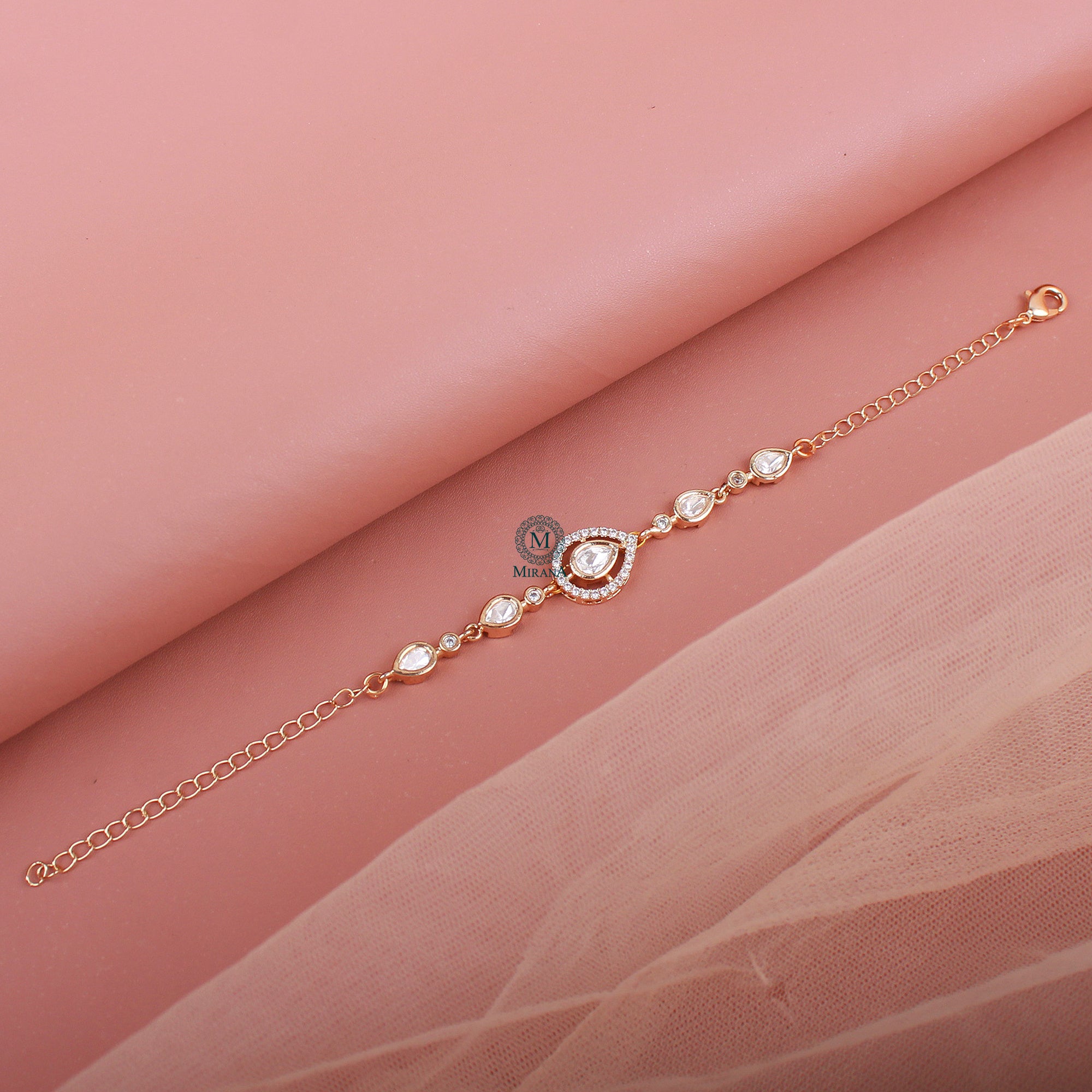 Avi Polki Rakhi Designer Bracelet