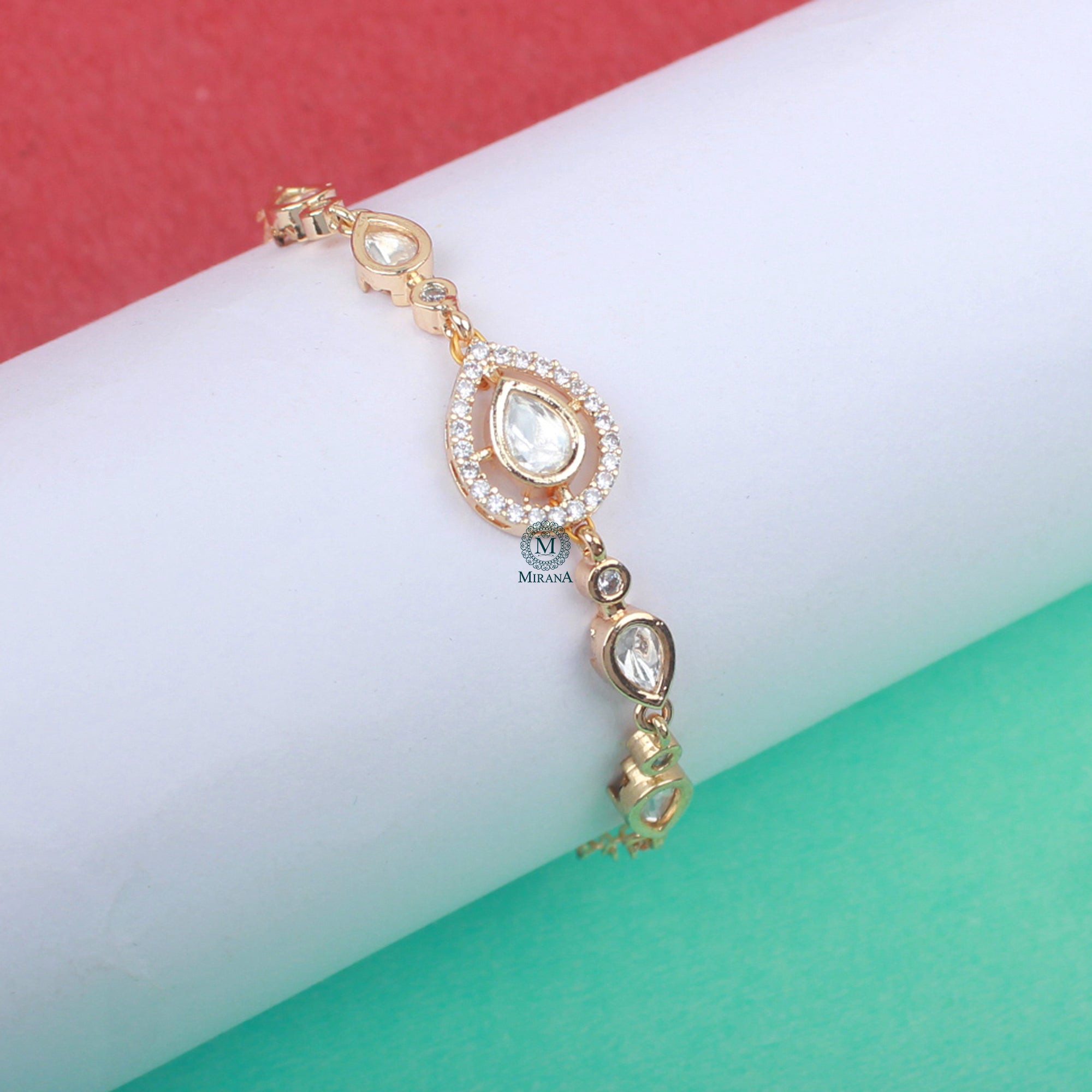 Avi Polki Rakhi Designer Bracelet