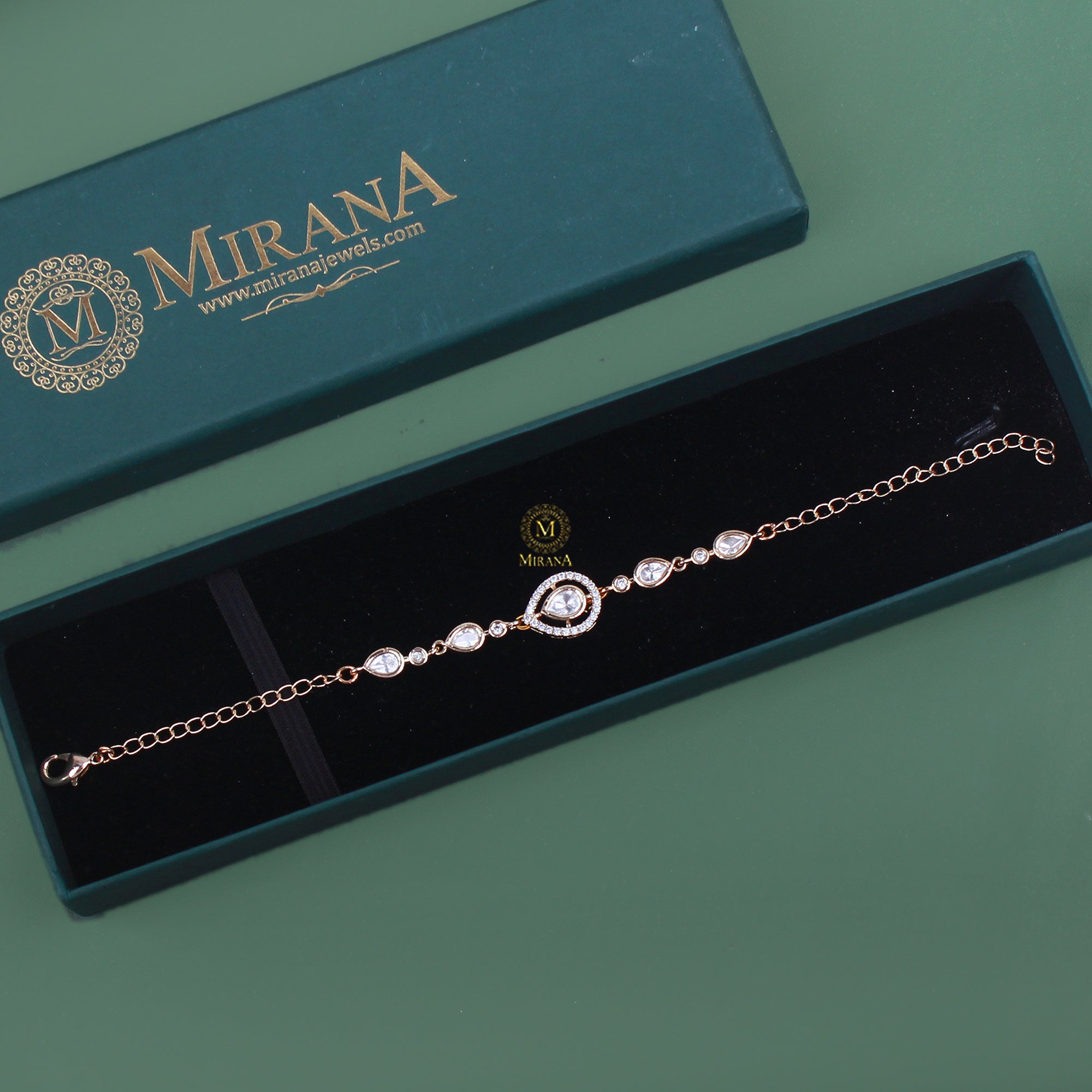 Avi Polki Rakhi Designer Bracelet