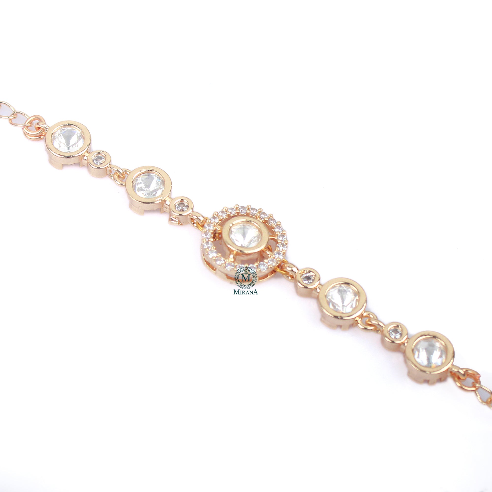 Adhik Polki Rakhi Designer Bracelet