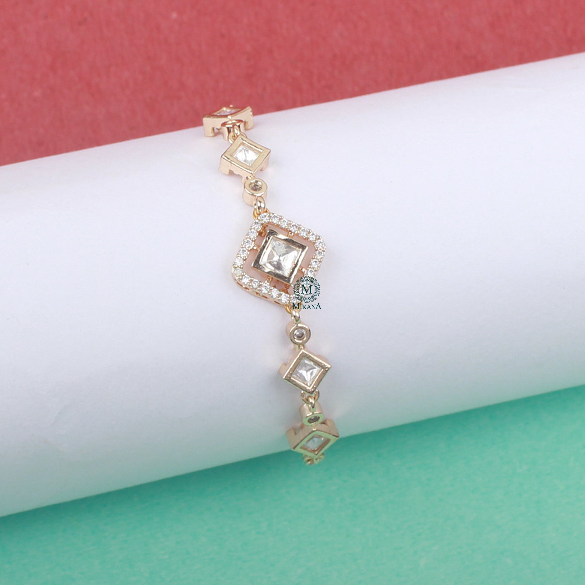 Parth Polki Rakhi Designer Bracelet