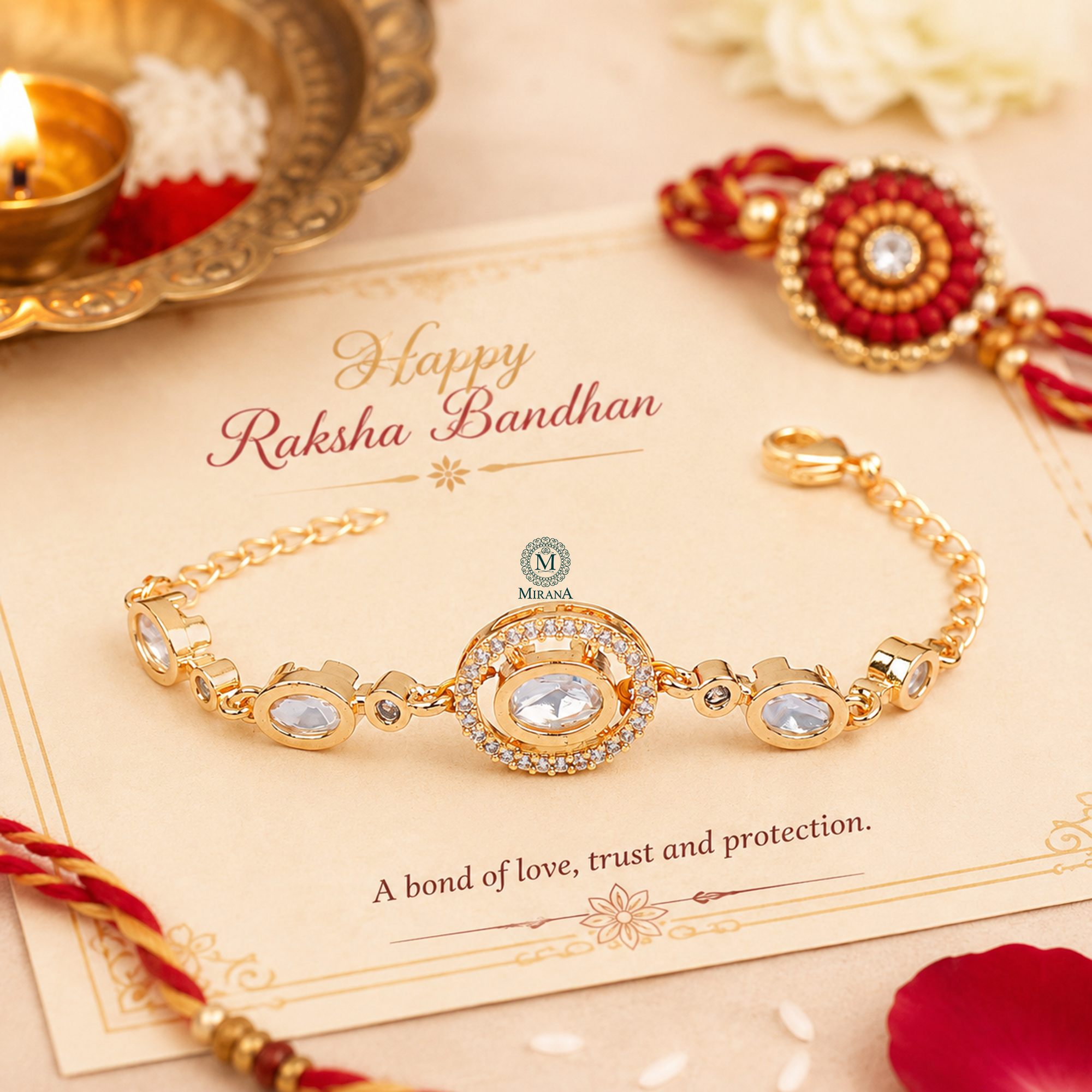 Devesh Polki Rakhi Designer Bracelet