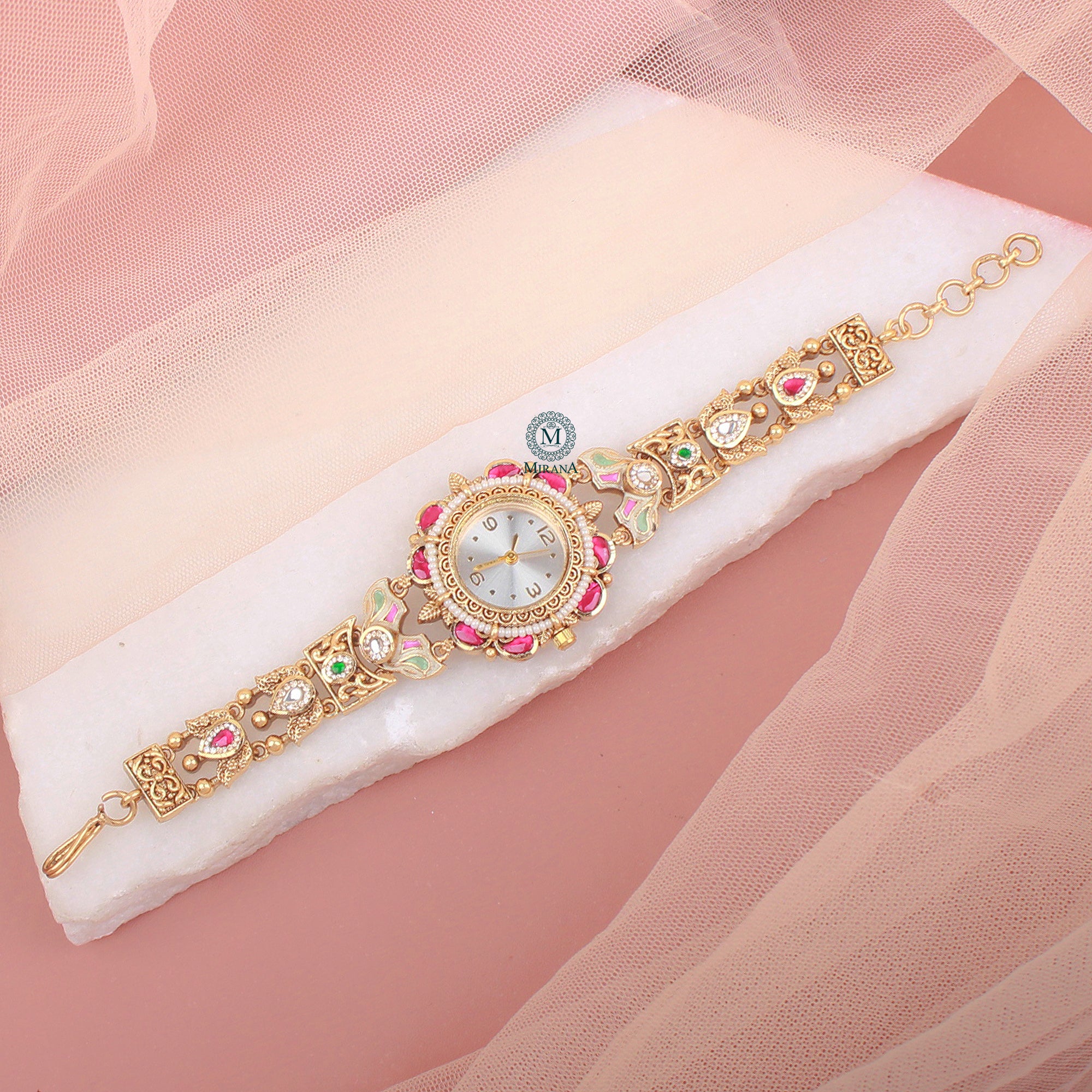 Yuvika Antique Designer Watch Bracelet