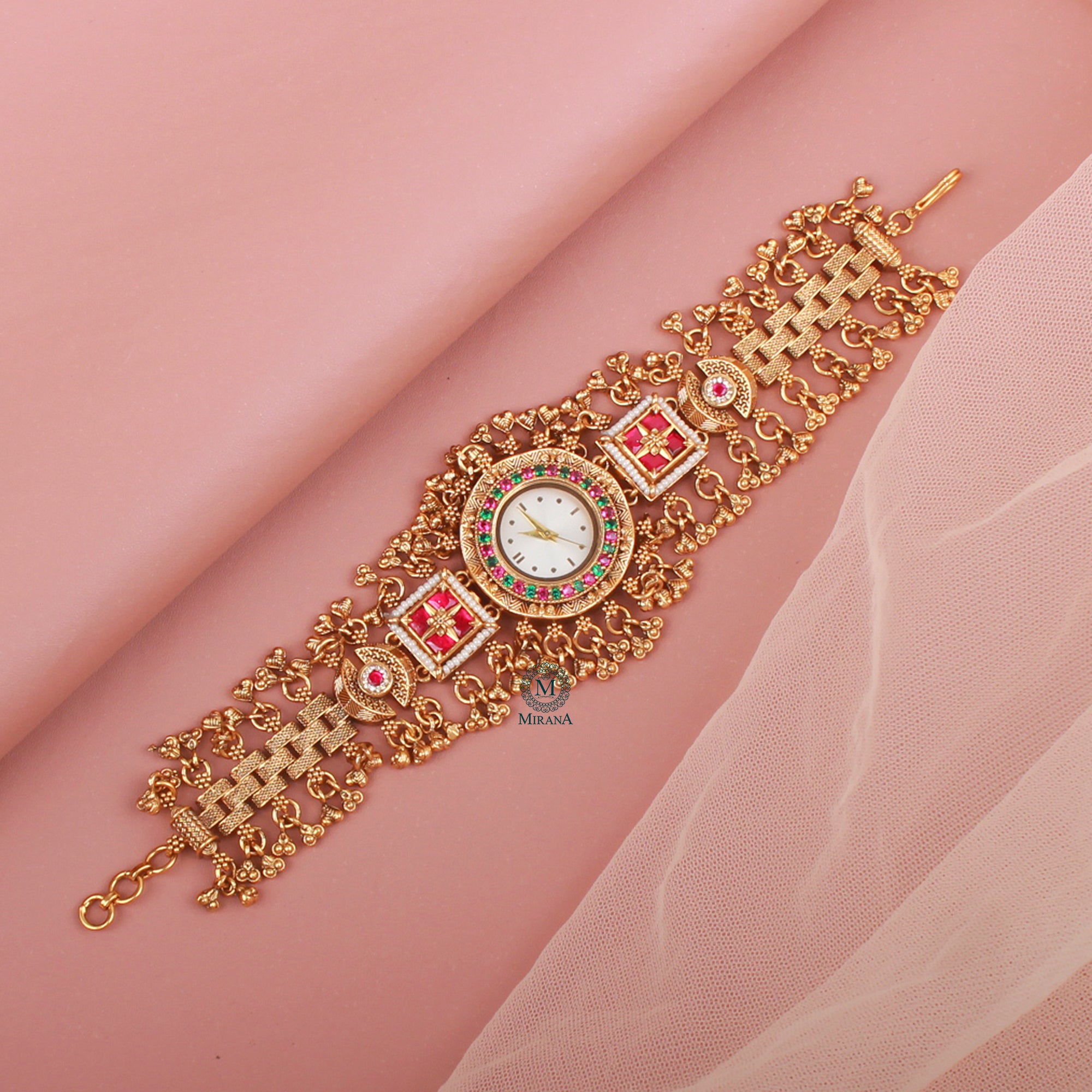 Ishika Antique Designer Watch Bracelet