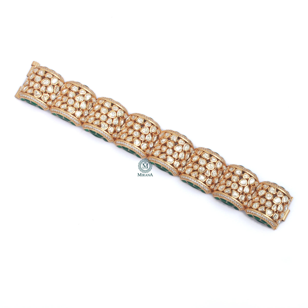 Shreeja Moissanite Polki Designer Bracelet