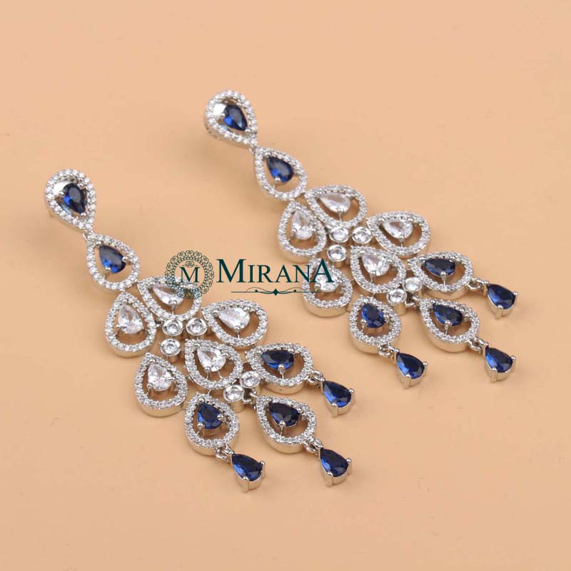 Nitara Blue Colored Choker Set