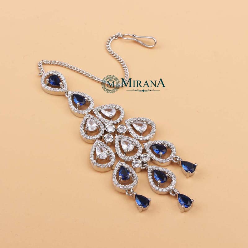 Nitara Blue Colored Choker Set