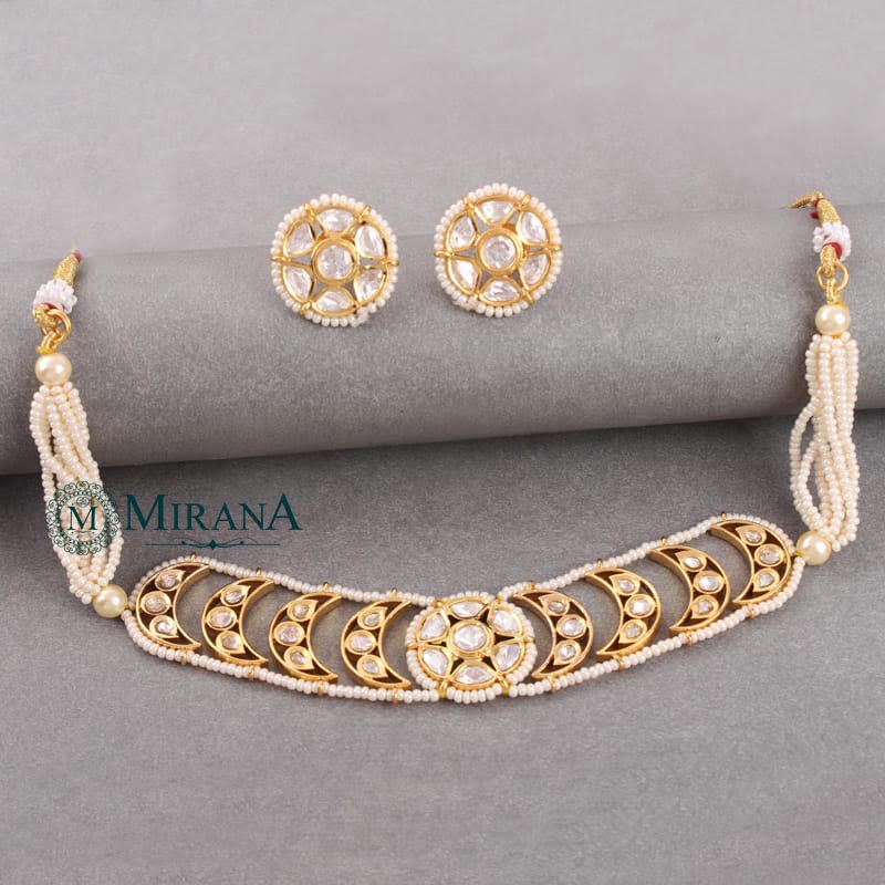 Mrinalika Chandra Polki Choker Set