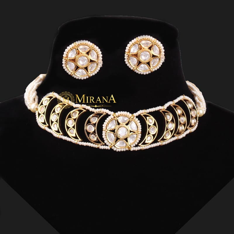 Mrinalika Chandra Polki Choker Set