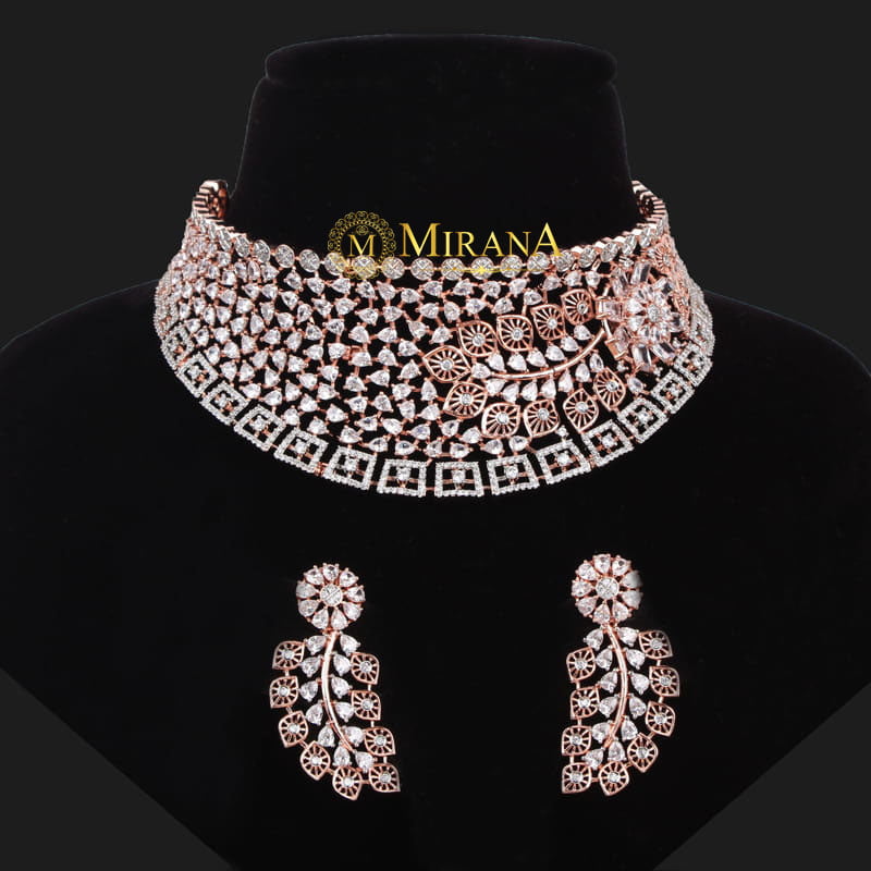 Alisha Feather Designer Choker Set