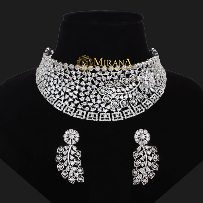 Alisha Feather Designer Choker Set