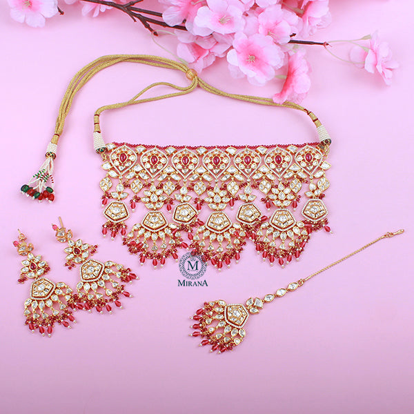 Chandira Bridal Polki Designer Choker Set