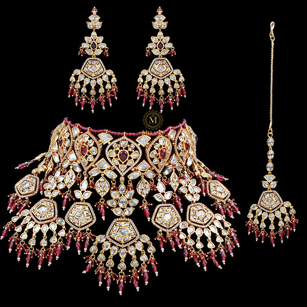 Chandira Bridal Polki Designer Choker Set