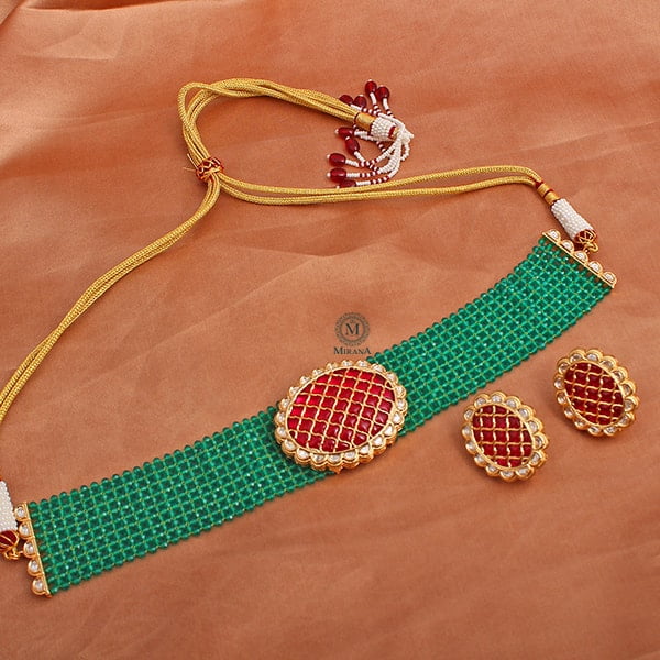 Avni Polki Designer Choker Set