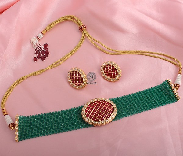 Avni Polki Designer Choker Set