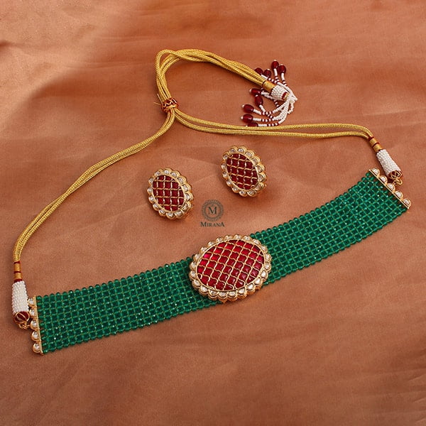 Avni Polki Designer Choker Set