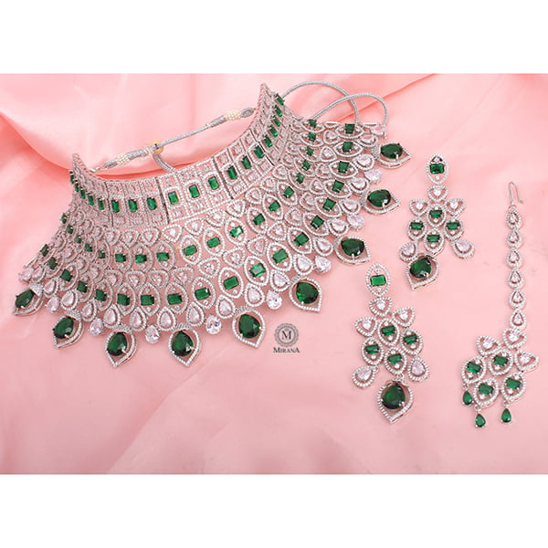 Selena Emerald Bridal Choker Set