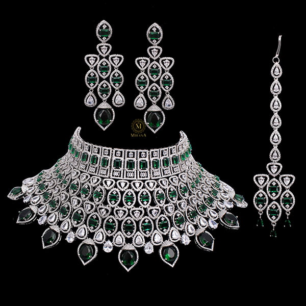 Selena Emerald Bridal Choker Set