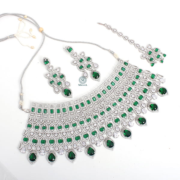 Selena Emerald Bridal Choker Set