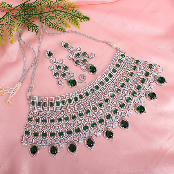 Selena Emerald Bridal Choker Set