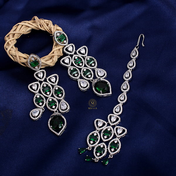 Selena Emerald Bridal Choker Set