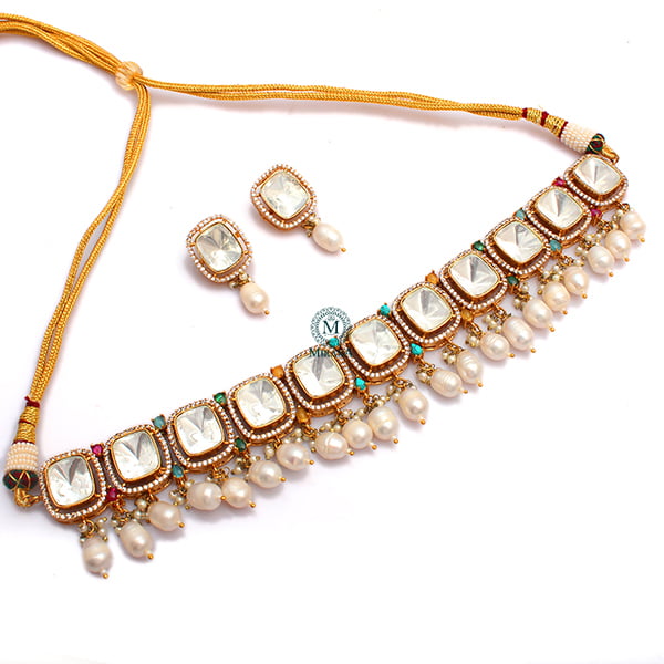 Sanvi Big Polki Designer Choker Set