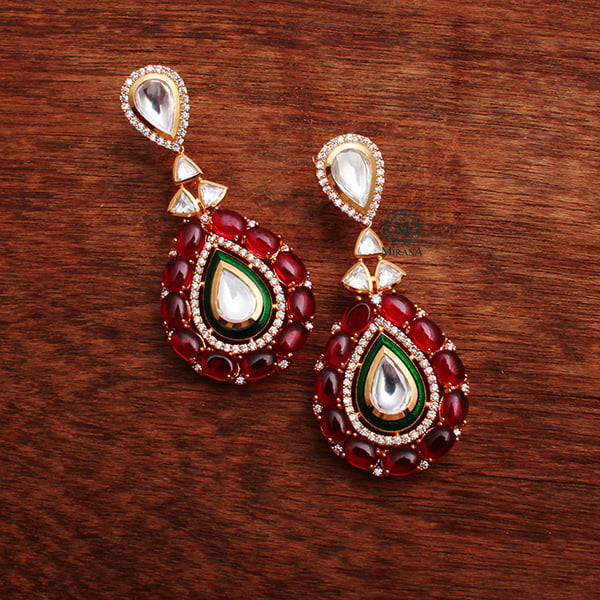 Morya Ruby Polki Choker Set