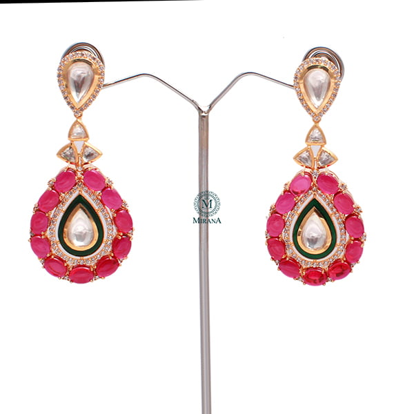 Morya Ruby Polki Choker Set