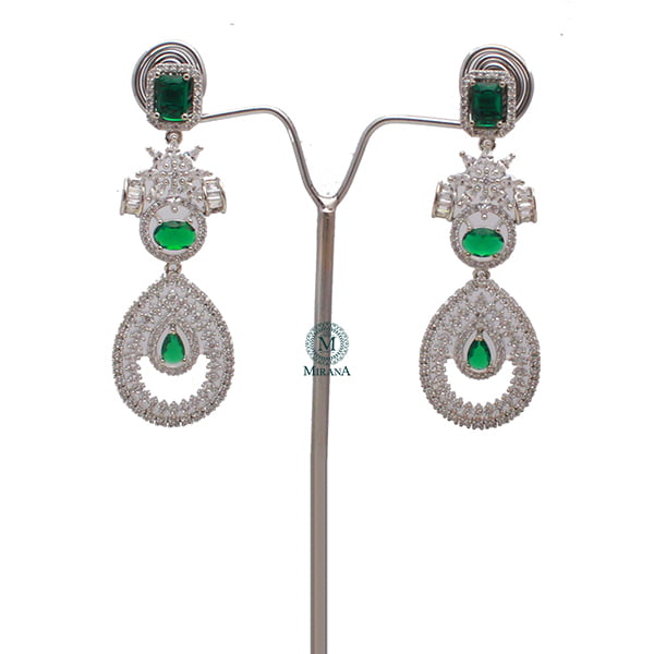 Nia Emerald Green Designer Choker Set