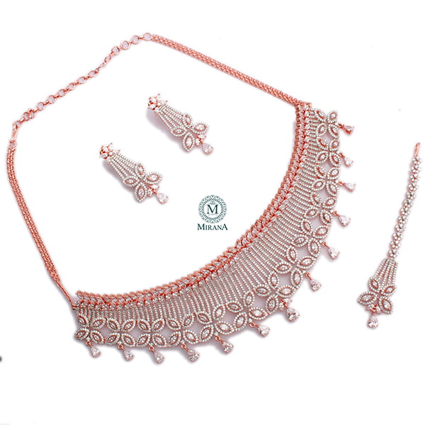 Halina CZ Designer Choker Set