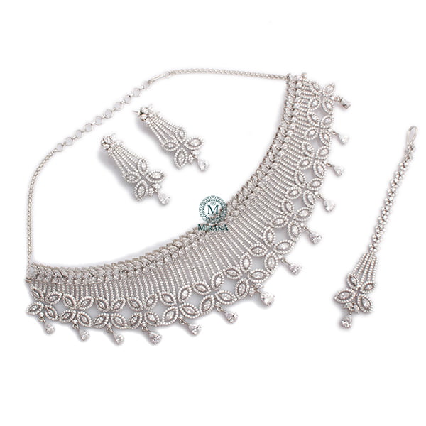 Halina CZ Designer Choker Set