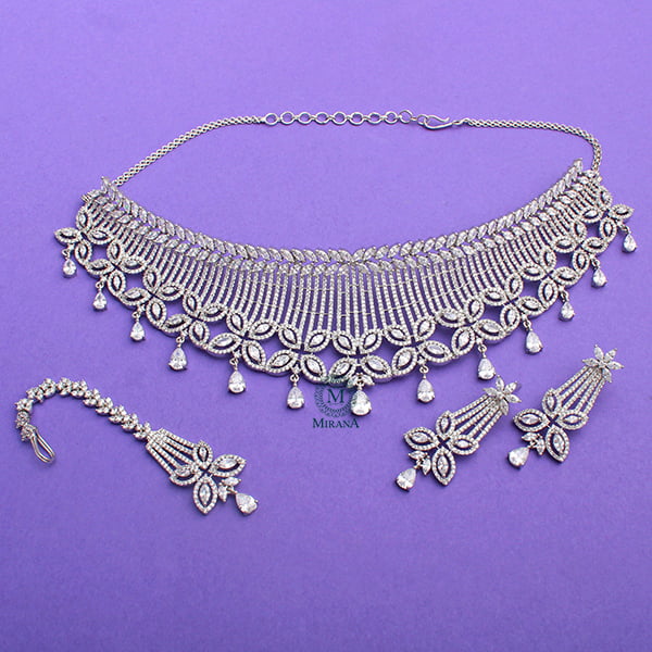 Halina CZ Designer Choker Set