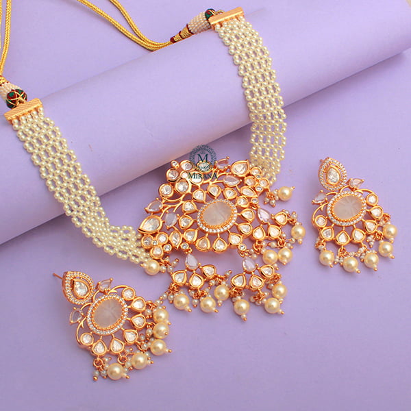 Shriya Snowflake Polki Designer Choker Set