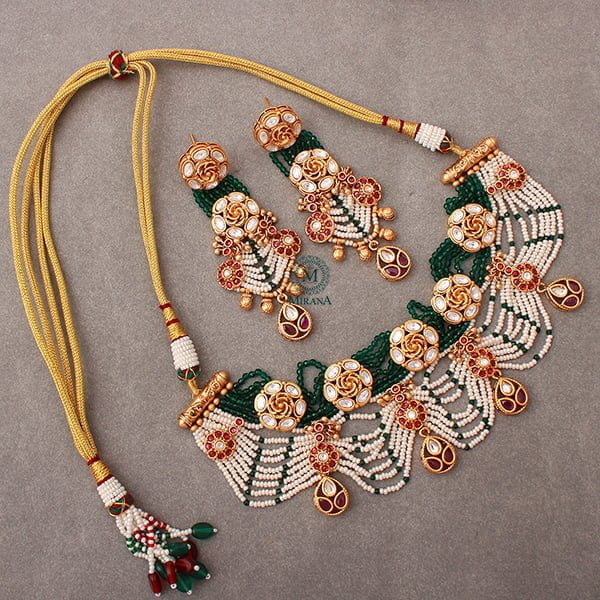 Nayana Multi Colour Antique Choker Set