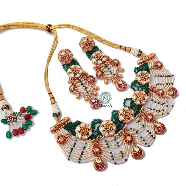 Nayana Multi Colour Antique Choker Set