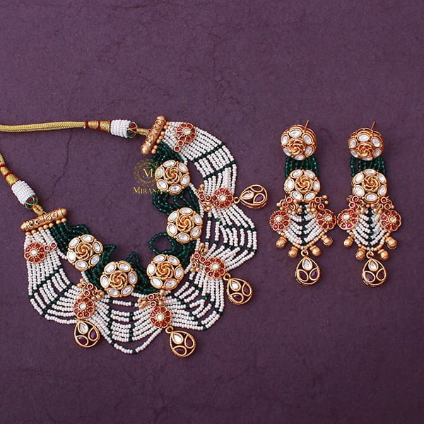 Nayana Multi Colour Antique Choker Set