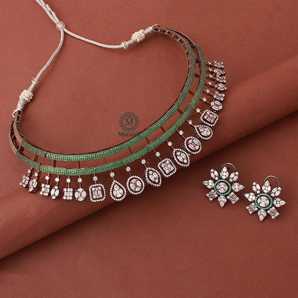 Jessica Green CZ Designer Choker Set