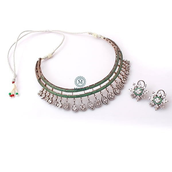 Jessica Green CZ Designer Choker Set