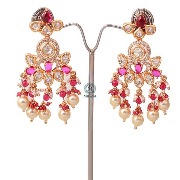 Akshara Ruby Polki Designer Choker Set