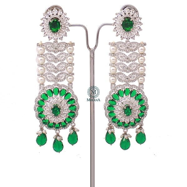 Kylie Emerald Green CZ Designer Choker Set