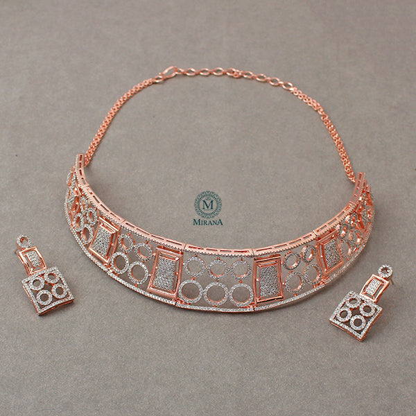 Hallie CZ Designer Choker Set