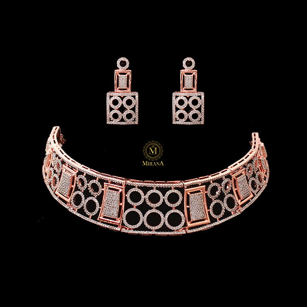 Hallie CZ Designer Choker Set