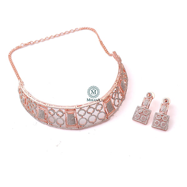 Hallie CZ Designer Choker Set