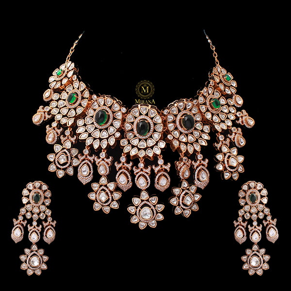 Harmeeta Moissanite Bridal Polki Choker Set