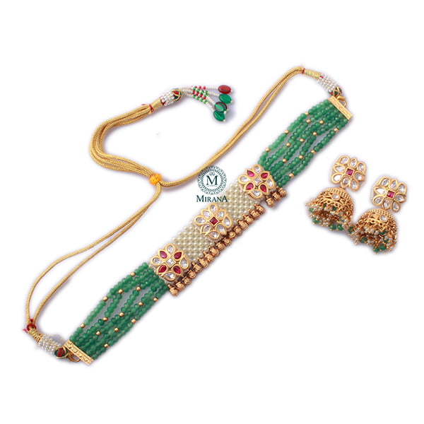 Litisha Multi Colour Antique Choker Set