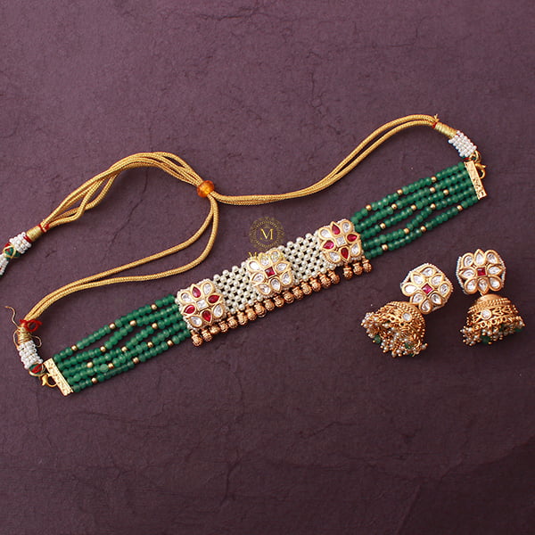 Litisha Multi Colour Antique Choker Set