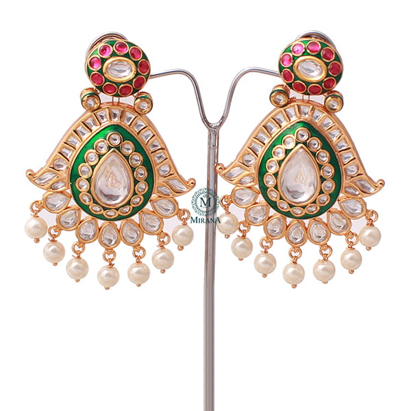 Aanandi Pearl Polki Bridal Choker Set