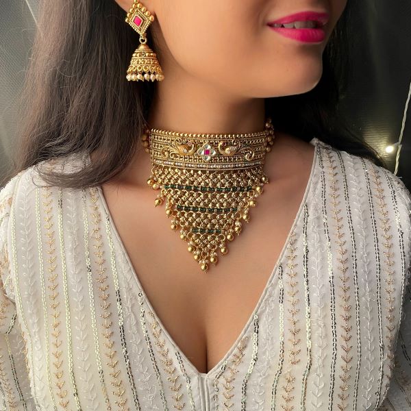 Padma Multi Antique Designer Choker Set